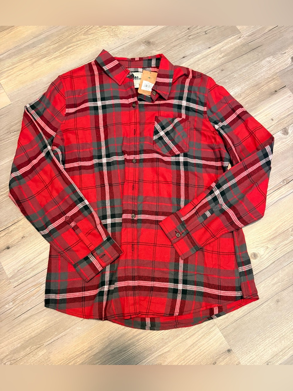 Northeast plaid shirt large new with tags